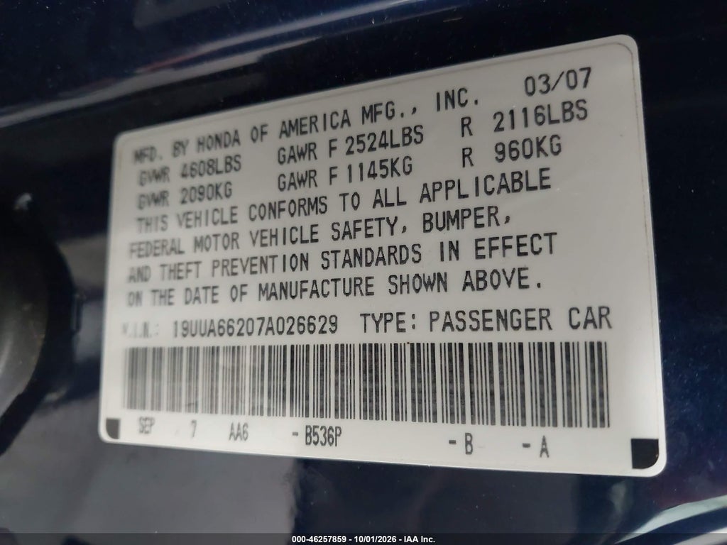 2007 Acura TL 3.2 photo 9