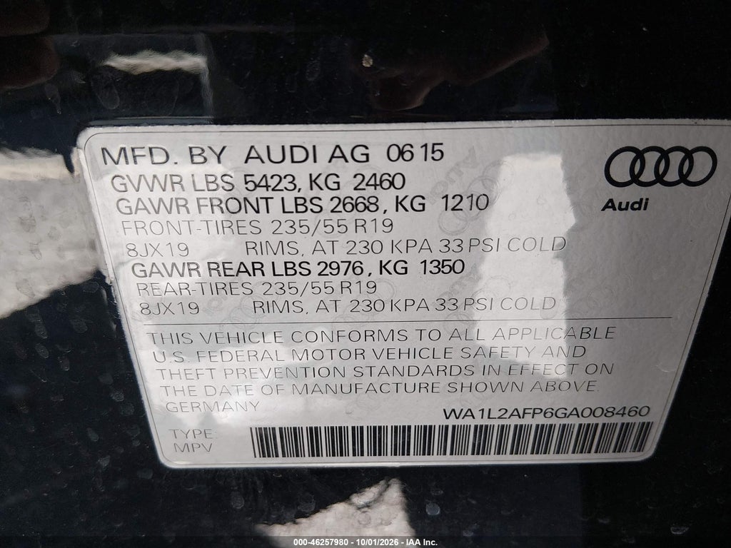 2016 Audi Q5 2.0T Premium photo 9