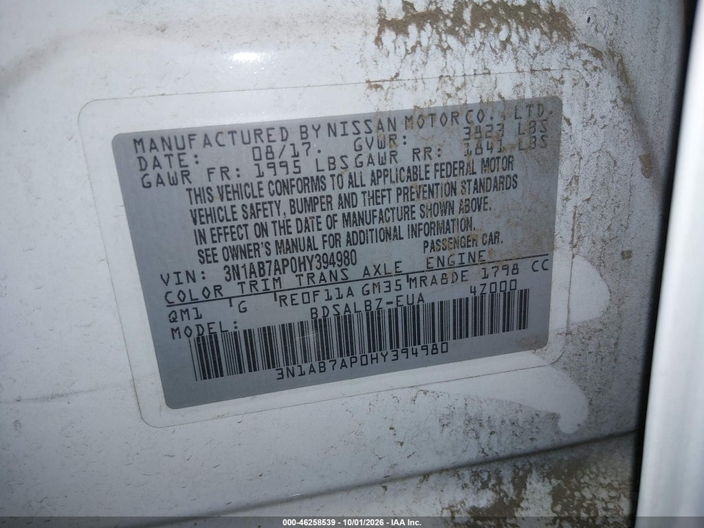 2017 Nissan Sentra S photo 9