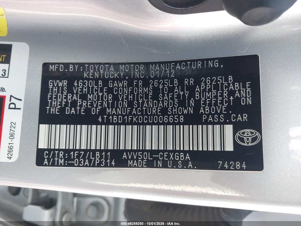 2012 Toyota Camry Hybrid XLE photo 9