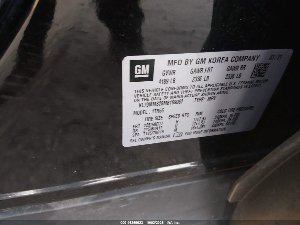 2021 Chevrolet Trailblazer FWD LS photo 9