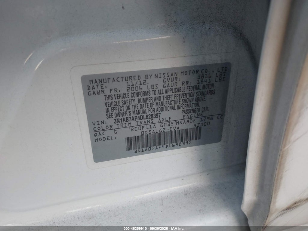 2013 Nissan Sentra SL photo 9