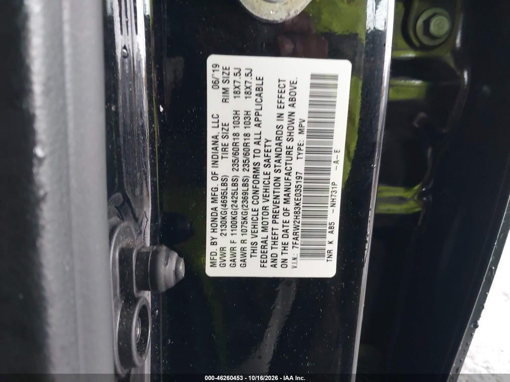 2019 Honda CR-V EX-L photo 9