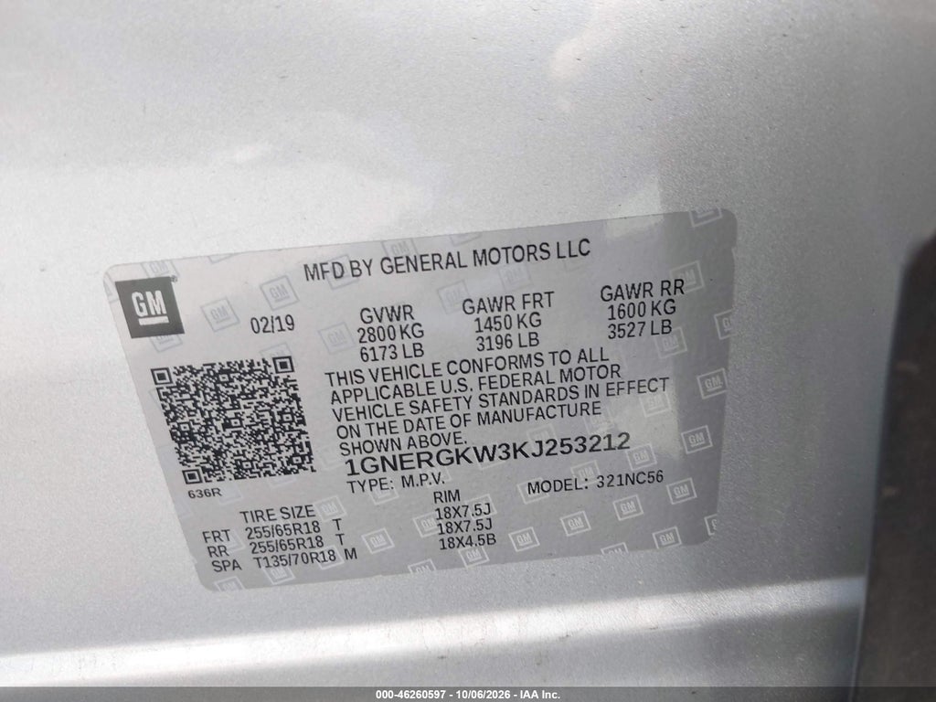 2019 Chevrolet Traverse 1LT photo 9