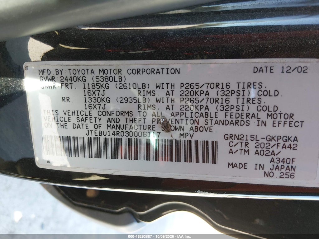 2003 Toyota 4RUNNER SR5 V6 photo 9