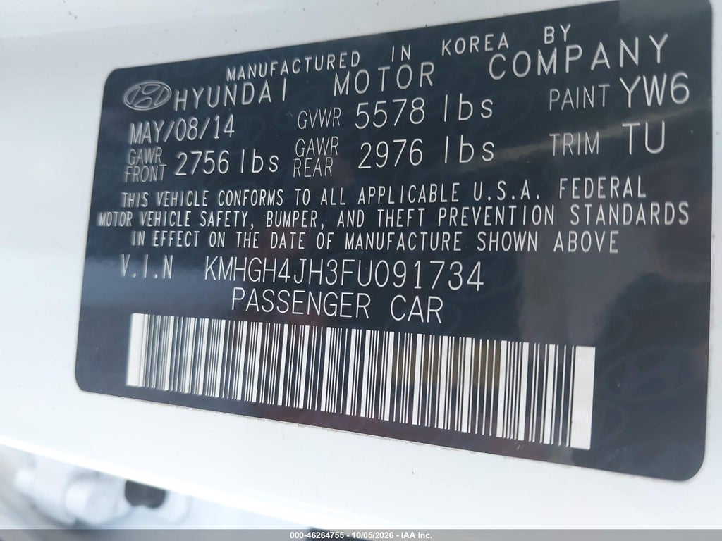 2015 Hyundai Equus Signature photo 9