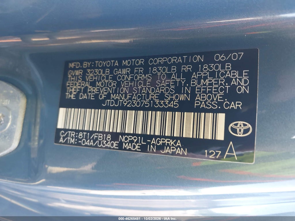 2007 Toyota Yaris photo 9