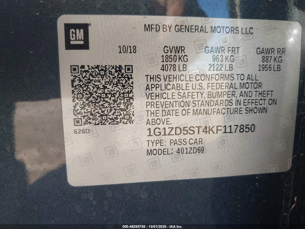 2019 Chevrolet Malibu LT photo 9