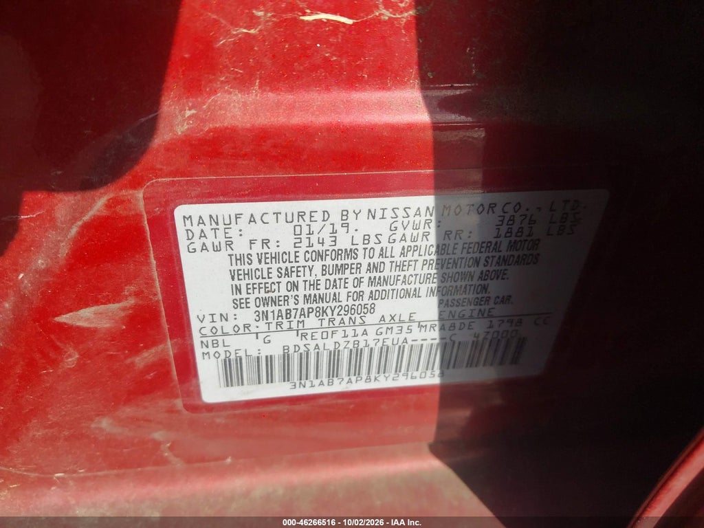 2019 Nissan Sentra SV photo 9