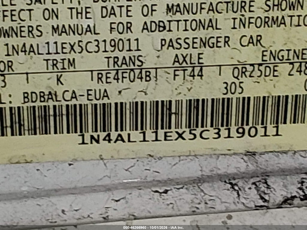2005 Nissan Altima 2.5 S photo 9