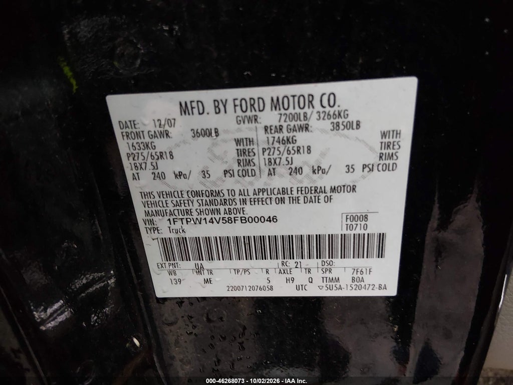 2008 Ford F150 Supercrew photo 9
