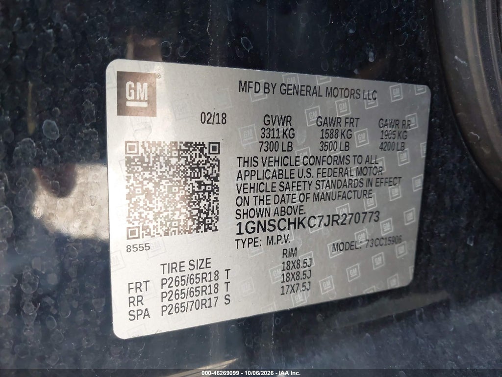 2018 Chevrolet Suburban LT photo 9