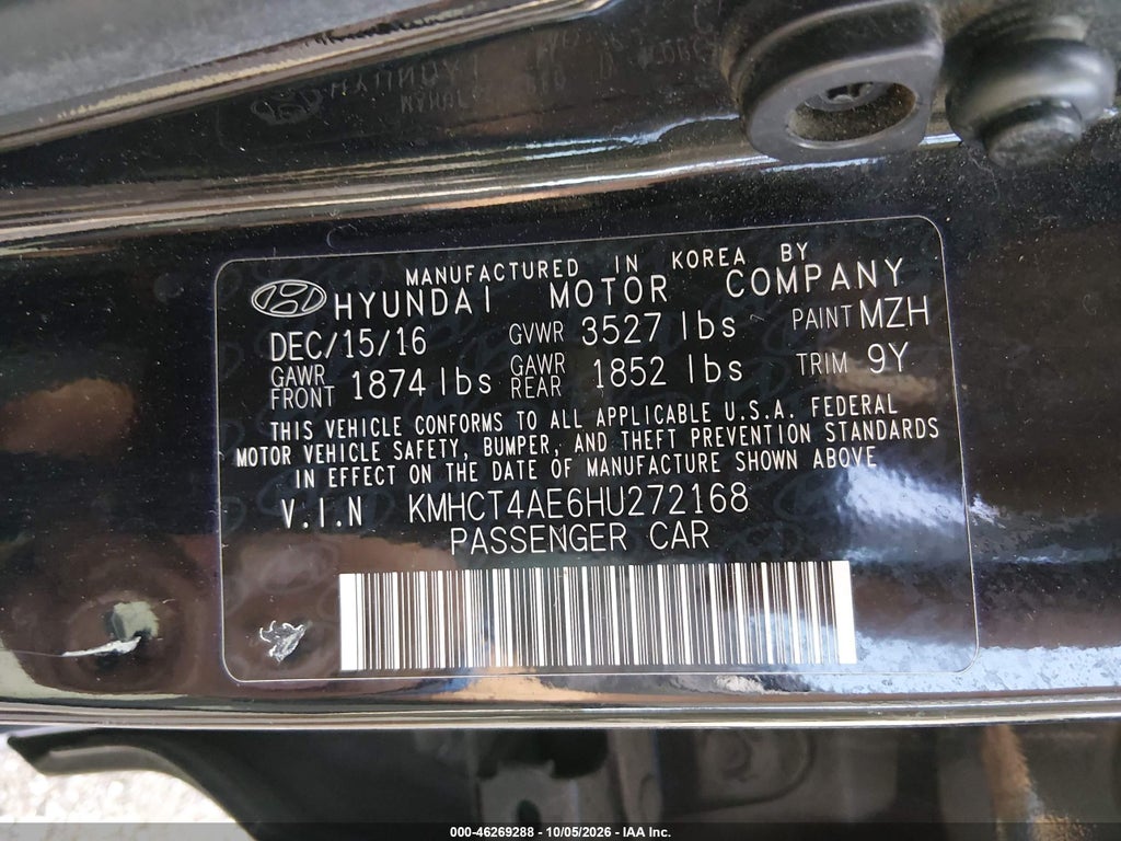 2017 Hyundai Accent SE photo 9
