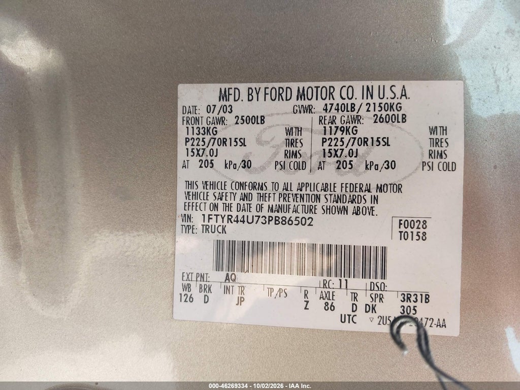 2003 Ford Ranger Edge/Tremor/XLT photo 9