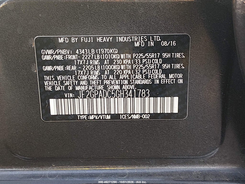 2016 Subaru Crosstrek 2.0I Premium photo 9