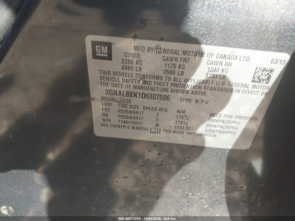 2013 Chevrolet Equinox LS photo 9