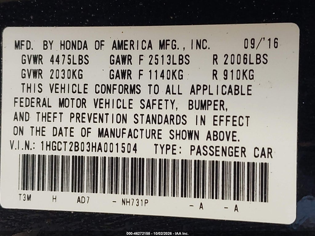 2017 Honda Accord Touring V6 photo 9