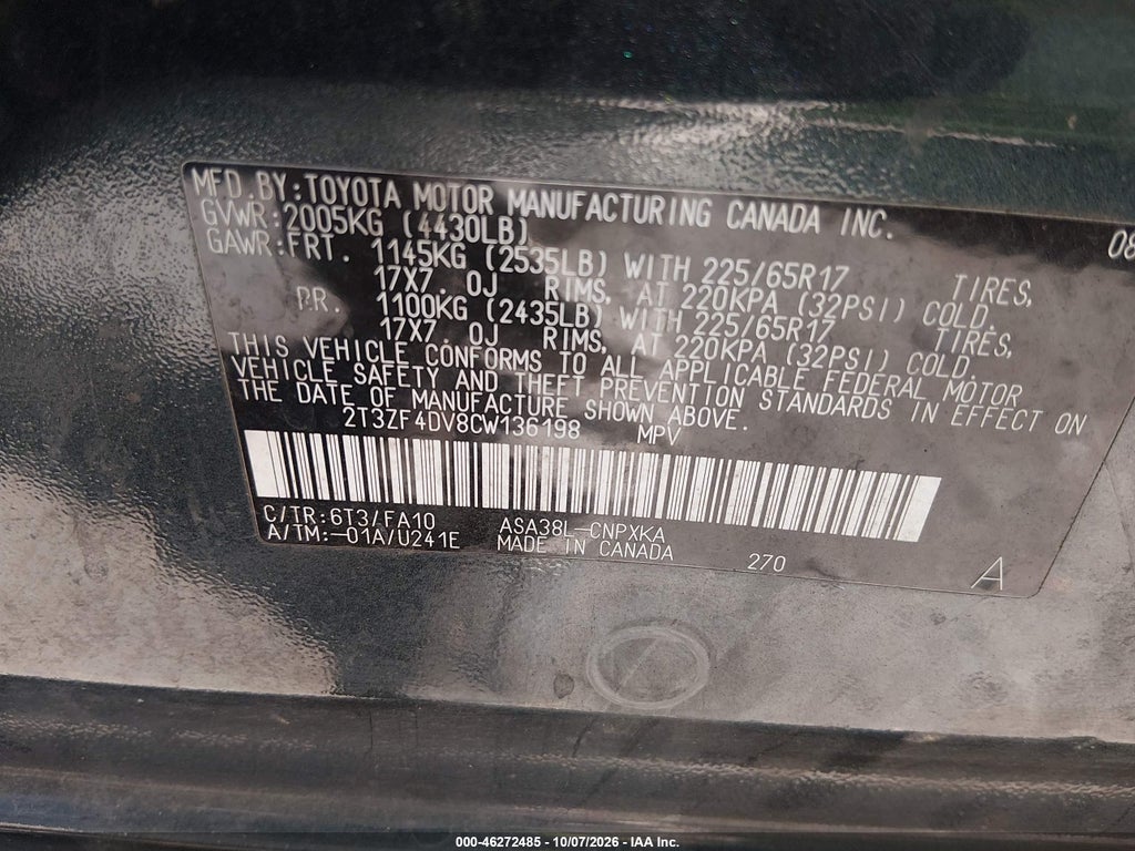 2012 Toyota RAV4 photo 9