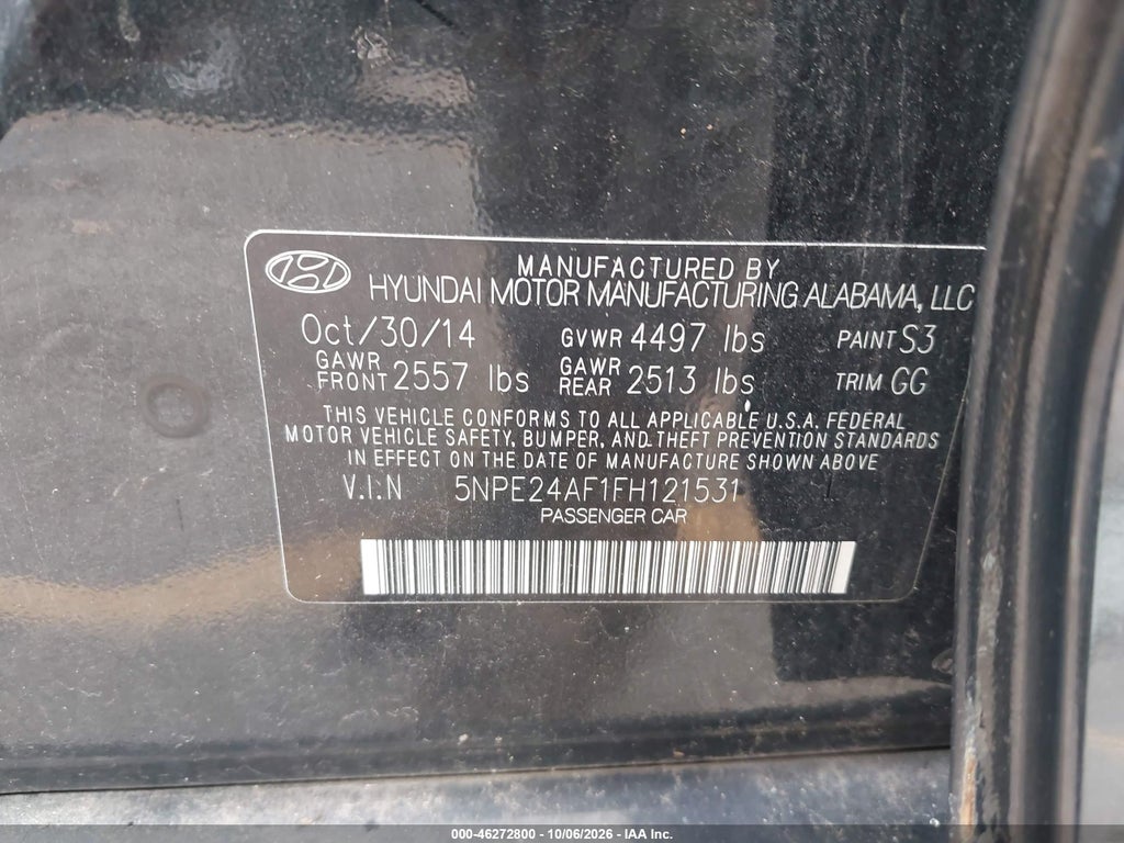 2015 Hyundai Sonata SE photo 9
