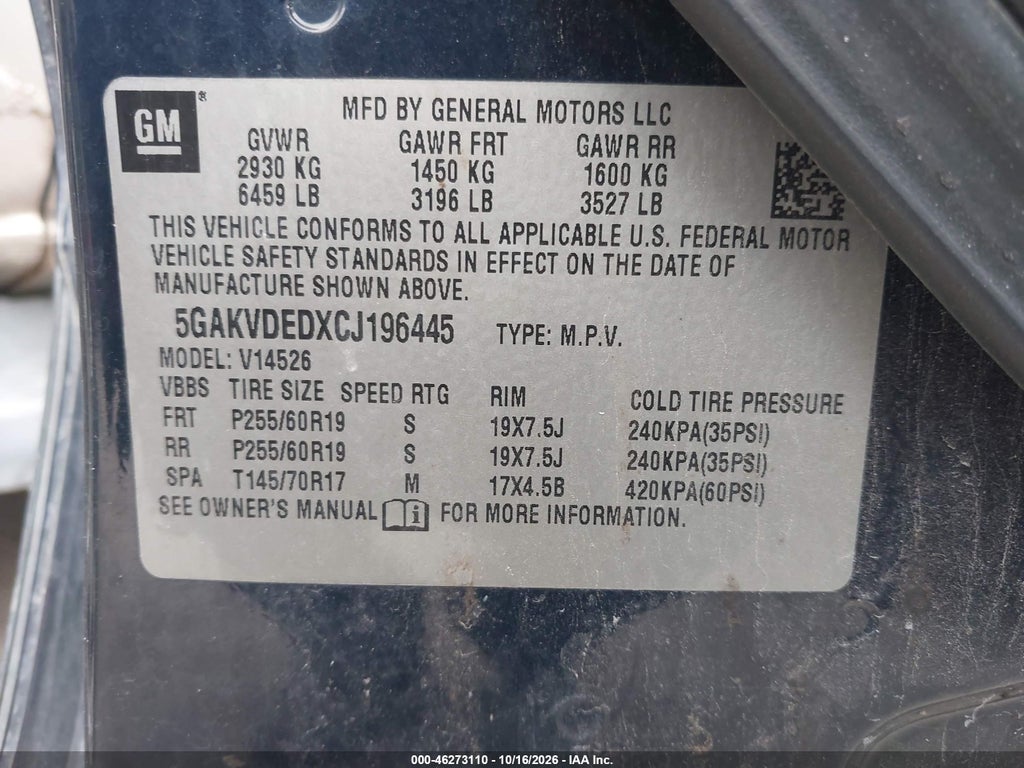 2012 Buick Enclave Premium photo 9
