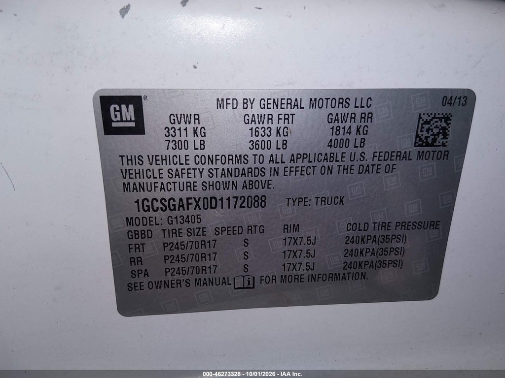 2013 Chevrolet Express 1500 Work Van photo 9