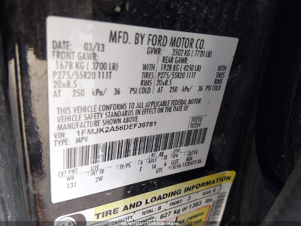 2013 Ford Expedition EL Limited photo 9