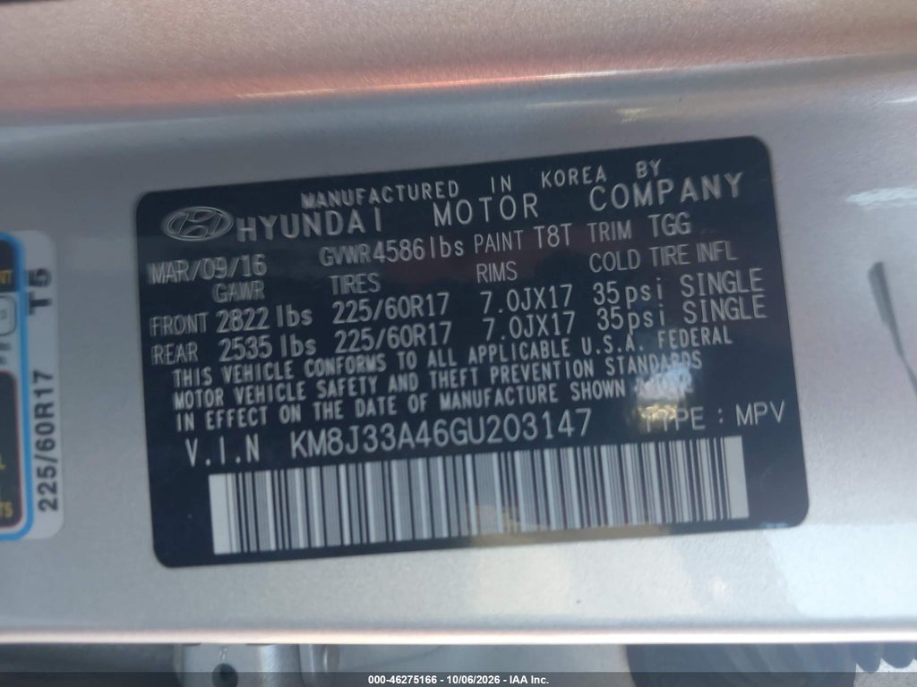 2016 Hyundai Tucson SE photo 9