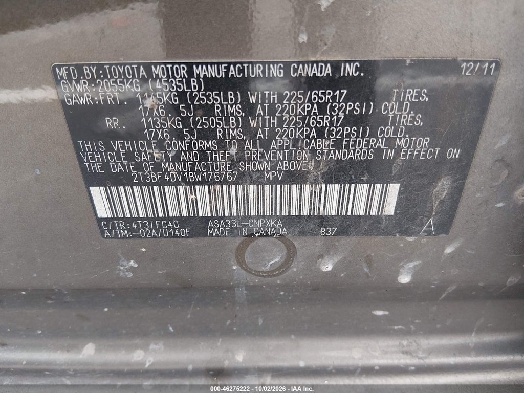 2011 Toyota RAV4 photo 9