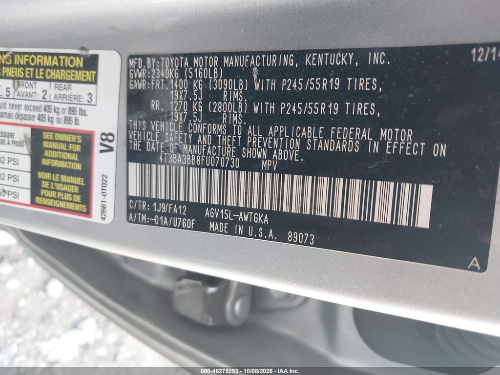 2015 Toyota Venza LE photo 9