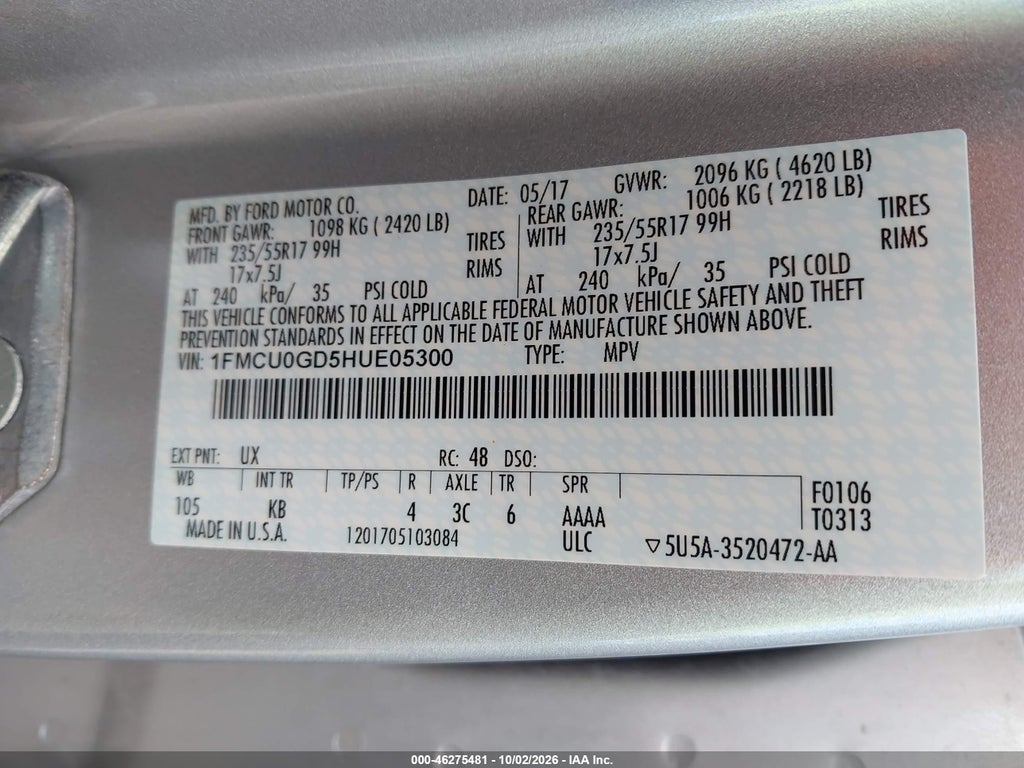 2017 Ford Escape SE photo 9