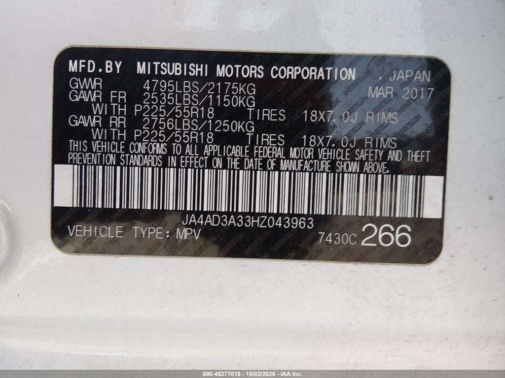 2017 Mitsubishi Outlander SE photo 9
