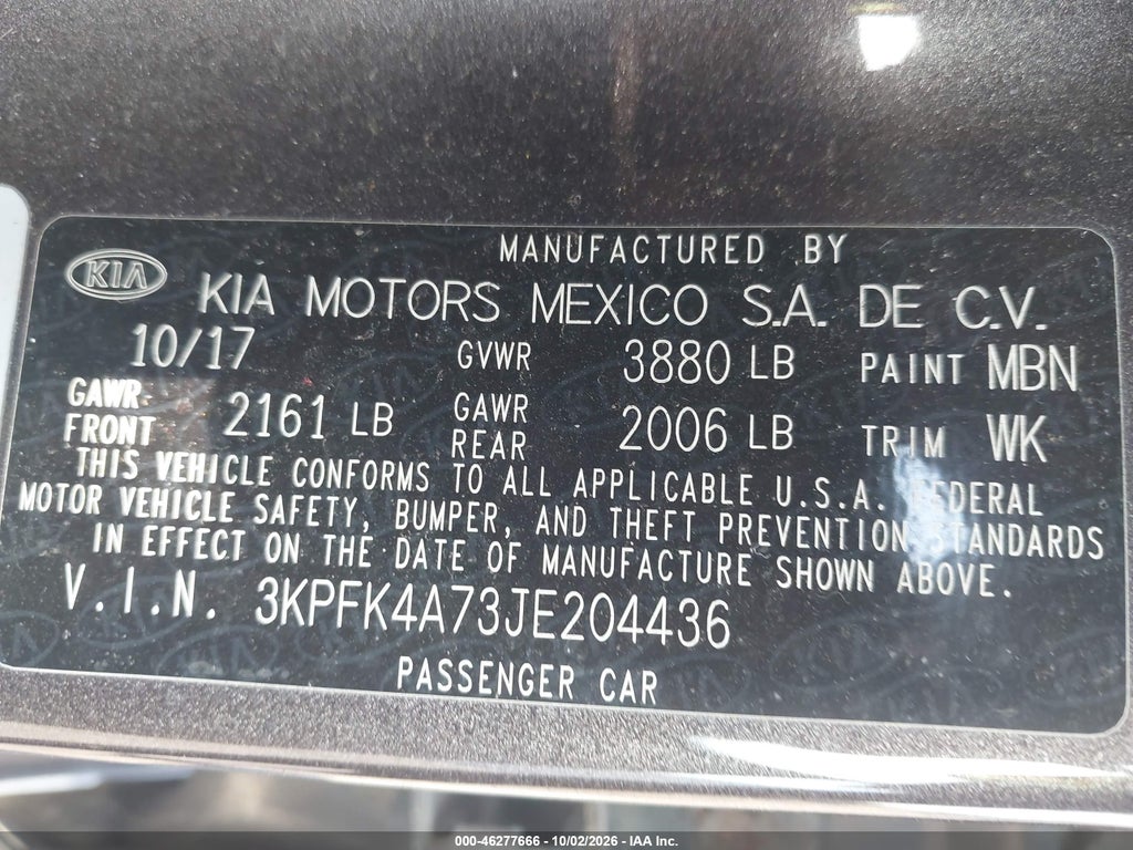 2018 Kia Forte LX photo 9