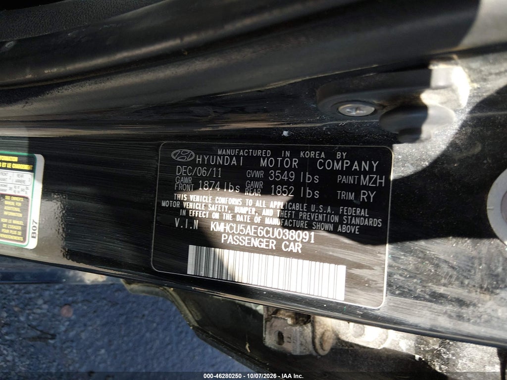 2012 Hyundai Accent SE photo 9