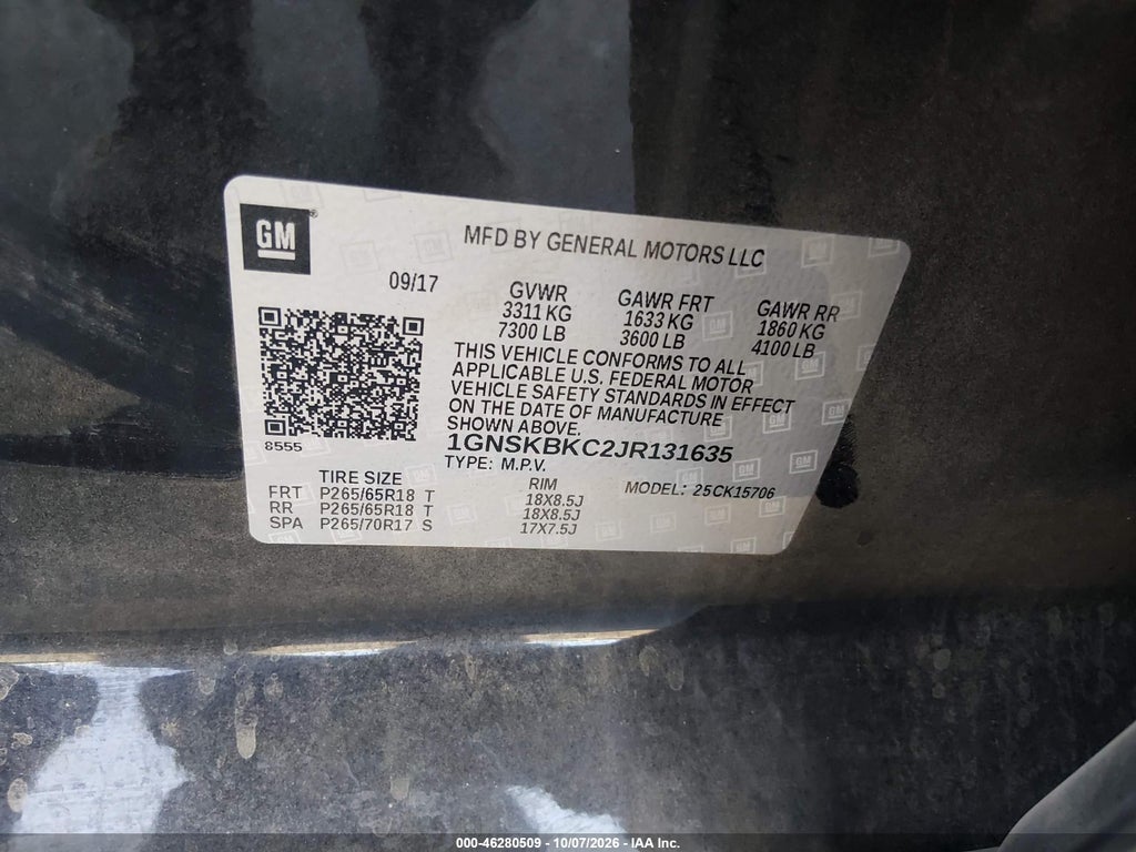 2018 Chevrolet Tahoe LT photo 9
