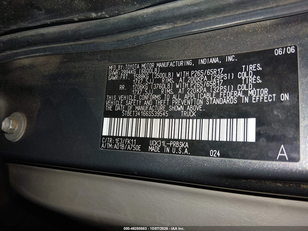 2006 Toyota Tundra SR5 V8 photo 9