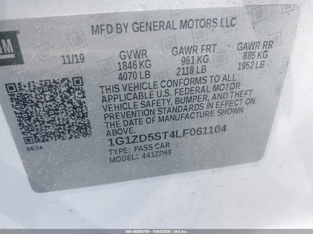 2020 Chevrolet Malibu FWD LT photo 9