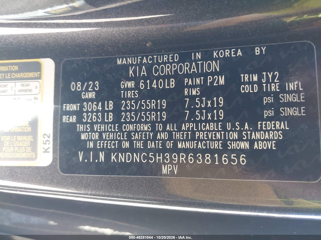 2024 Kia Carnival MPV EX photo 9