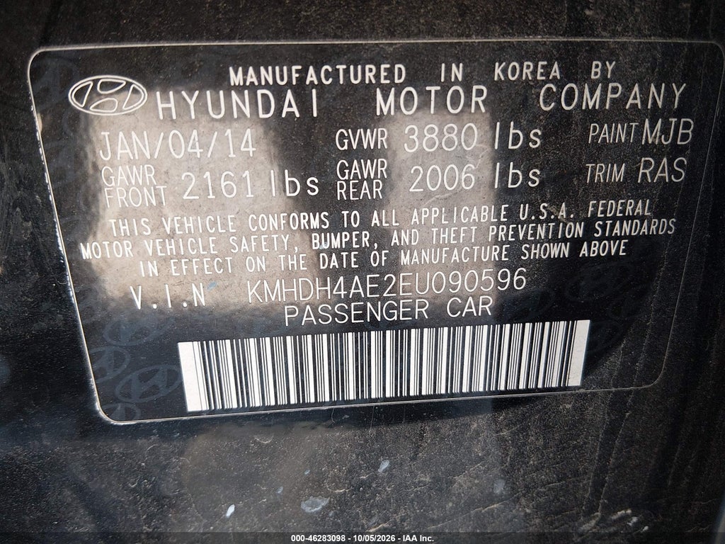 2014 Hyundai Elantra SE photo 9