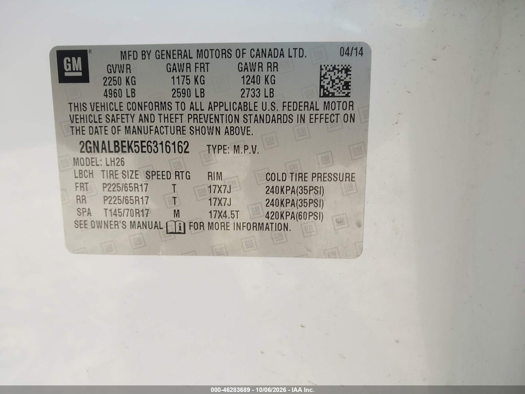 2014 Chevrolet Equinox 1LT photo 9