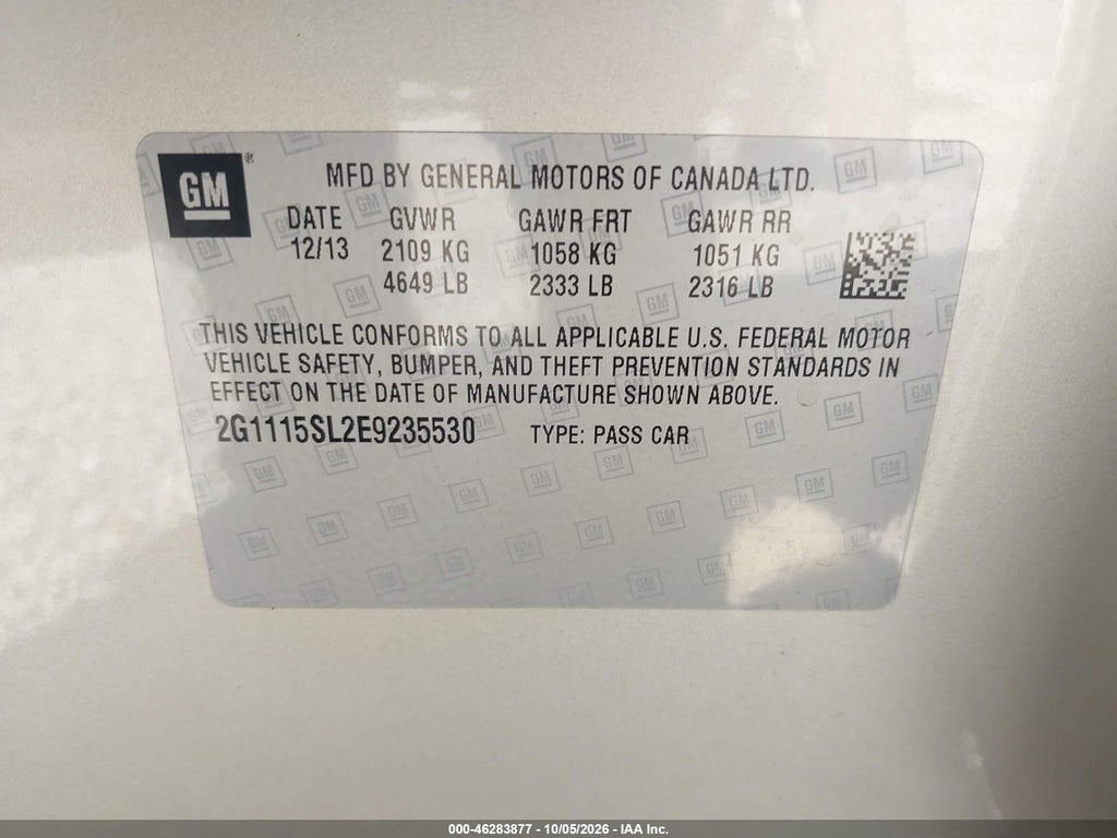 2014 Chevrolet Impala 1LT photo 9