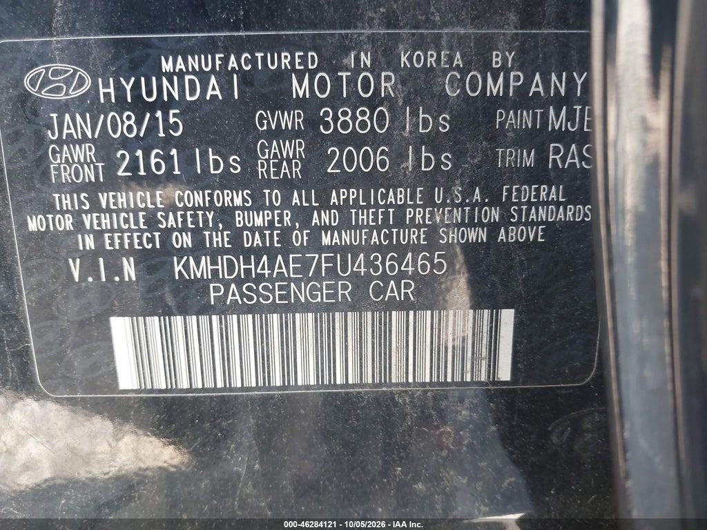 2015 Hyundai Elantra SE photo 9