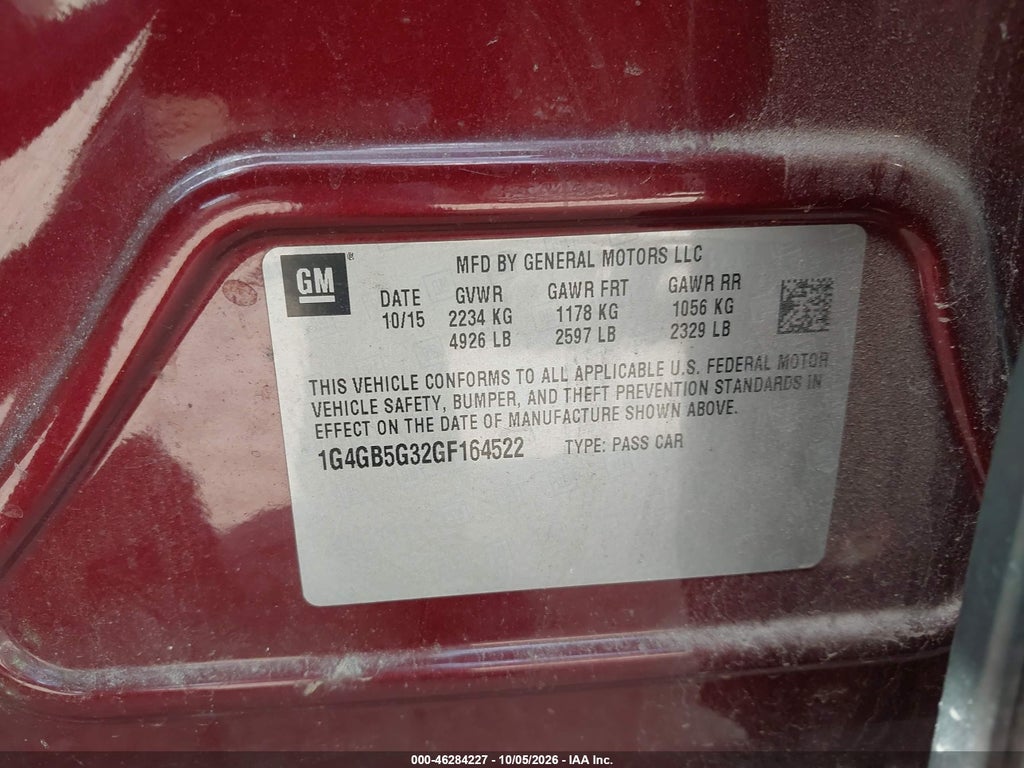 2016 Buick Lacrosse Leather photo 9