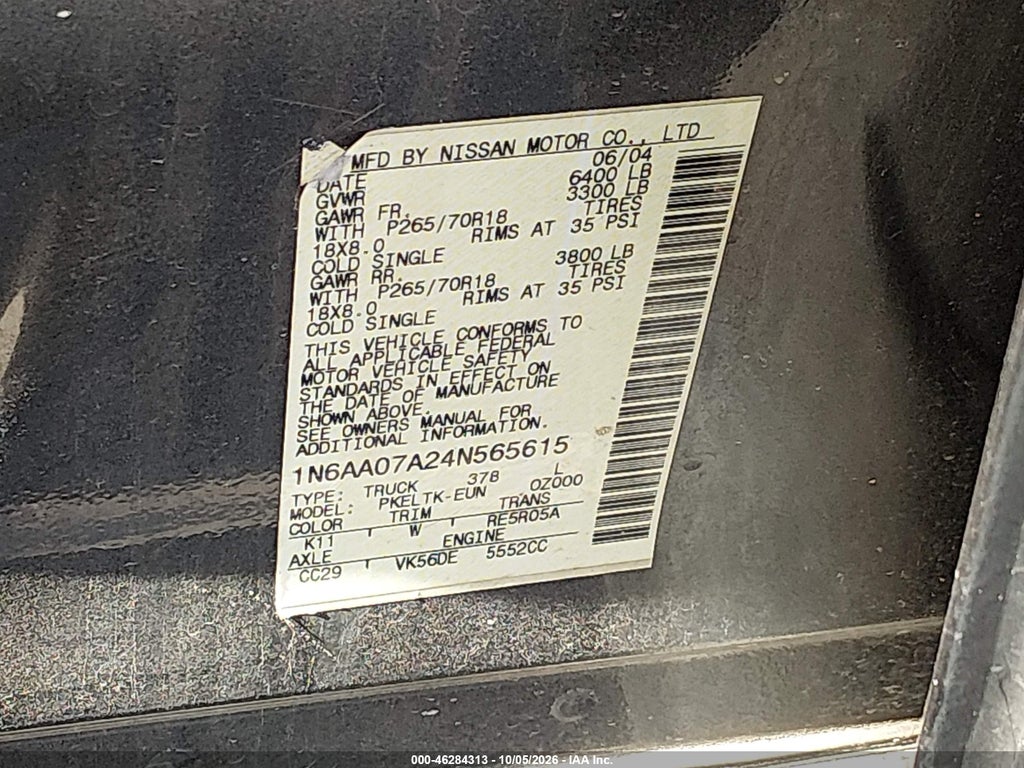 2004 Nissan Titan SE photo 9