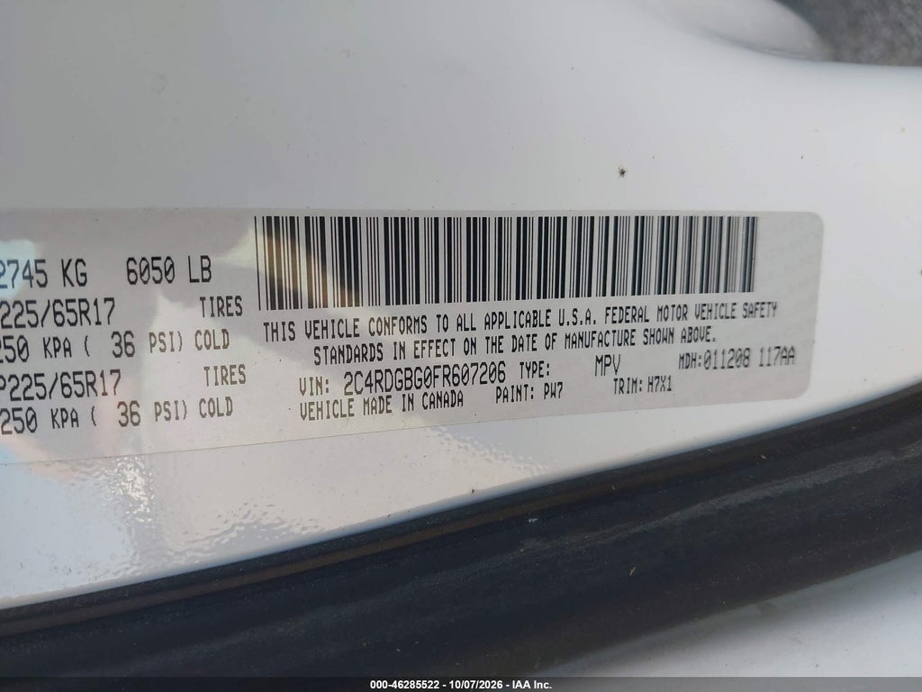 2015 Dodge Grand Caravan SE photo 9