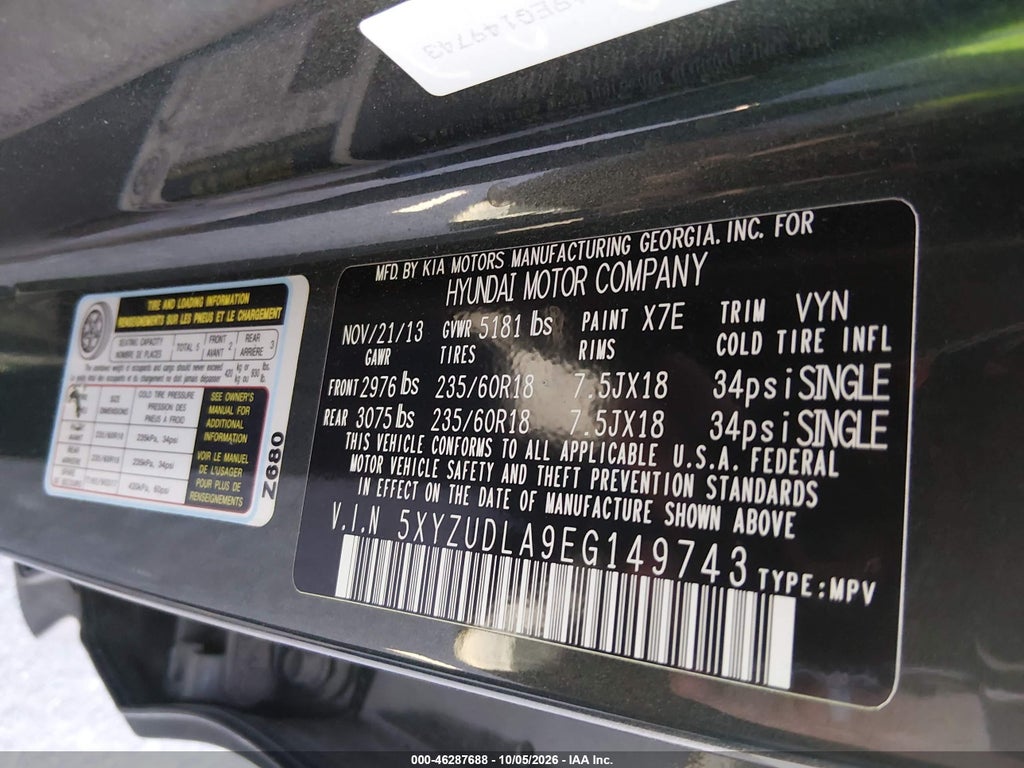 2014 Hyundai Santa FE Sport 2.0L Turbo photo 9