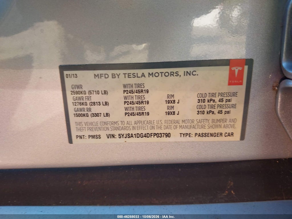 2013 Tesla Model S photo 9