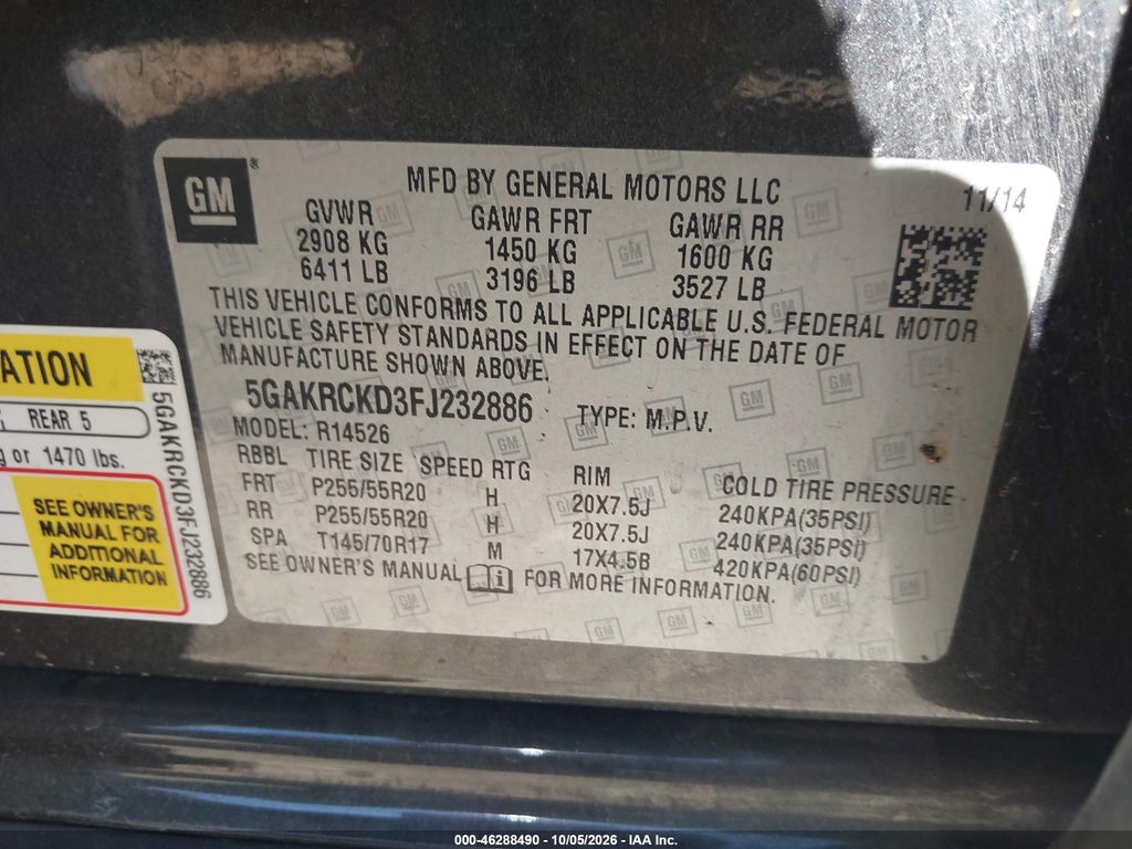 2015 Buick Enclave Premium photo 9