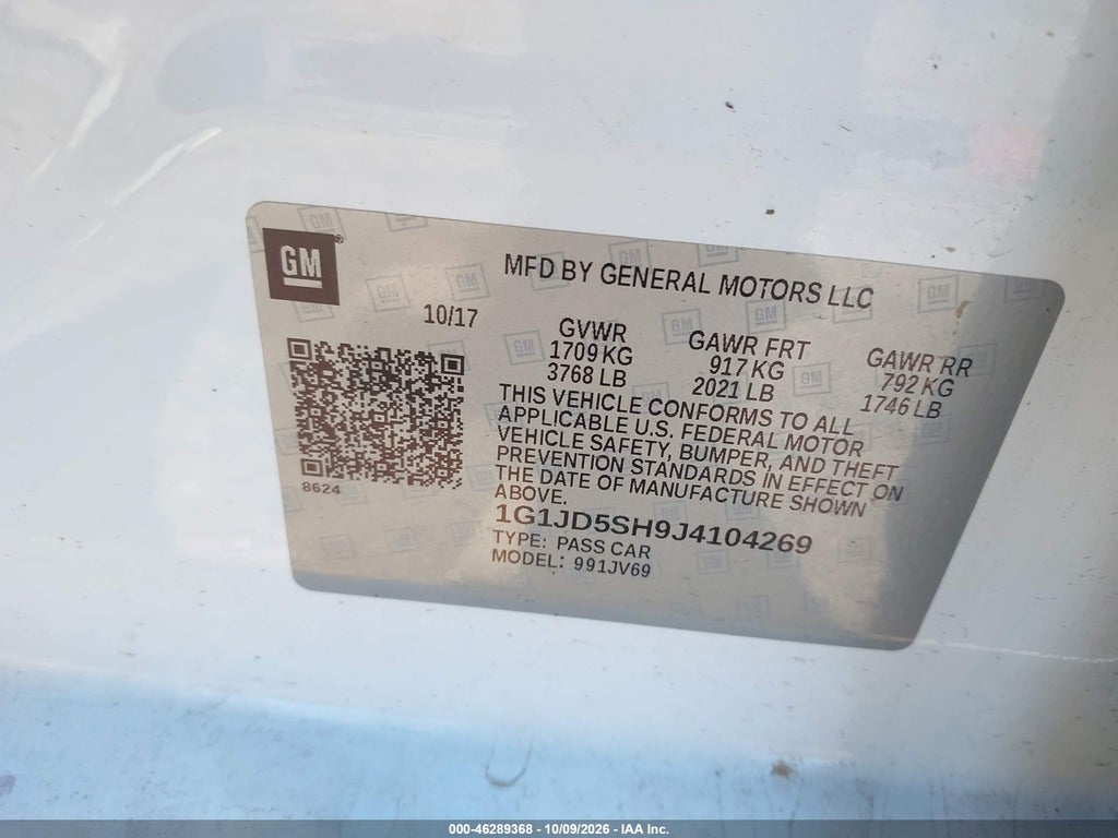 2018 Chevrolet Sonic LT Auto photo 9