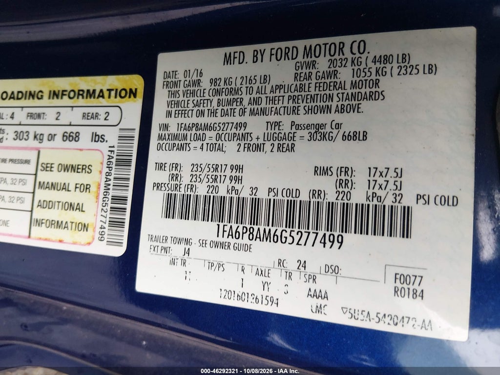 2016 Ford Mustang V6 photo 9