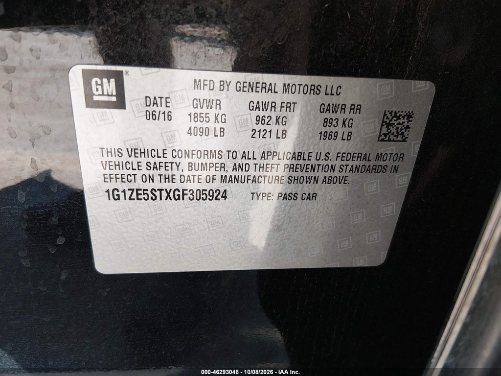 2016 Chevrolet Malibu 1LT photo 9